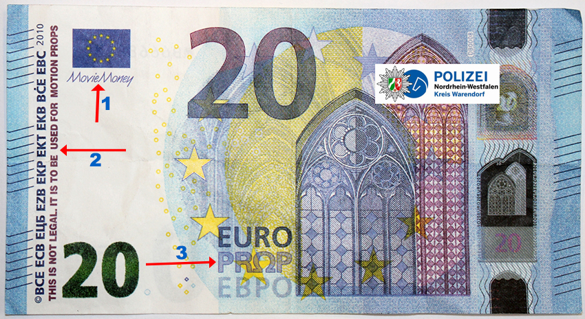 Falscher 20-Euro-Schein