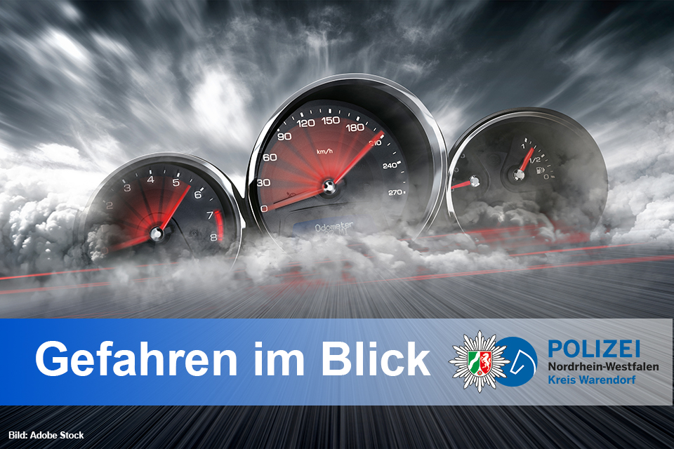 pkw-Tacho mit Gewitterwolke
