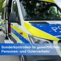 Kontrollfahrzeug der Polizei Warendorf