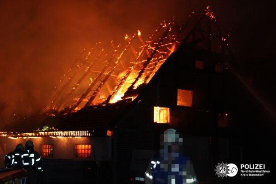 Brand in Warendorf-Freckenhorst